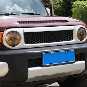 Black Smoked Front Headlight Lens Cover Trim For Toyota FJ Cruiser 2007-21 US - Picture 1 of 18