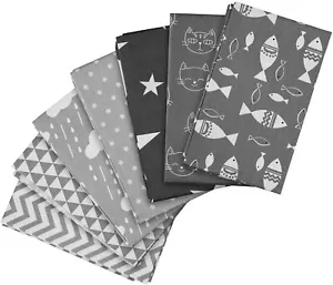 Stoffpaket : 7 Patchwork Stoffe, 100 % Baumwolle / Baumwollstoffe, 50 x 40 cm - Bild 1 von 8