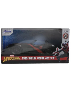 Jada Toys Die-Cast Metal Miles Morales 1965 Shelby Cobra 457 S/C Car 1/32 Marvel - Image 1 of 3