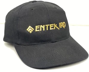 ENTEK IRD Black SnapBack Hat KC Caps OSFA USED Lithium-Ion Engineering Logo - Picture 1 of 19
