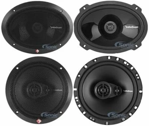 2) Rockford Fosgate P1692 6x9" Car Speakers +2) R165X3 6.5" Car Speakers Bundle - Picture 1 of 11