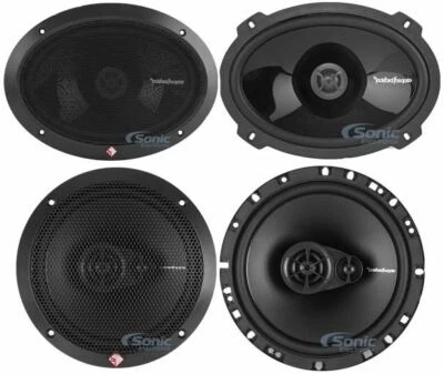 2) Rockford Fosgate P1692 6x9" Car Speakers +2) R165X3 6.5" Car Speakers Bundle - Image 1 of 4