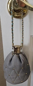 VINTAGE SCHÖNE LEDER FLASCHENTASCHE ERWEITERBAR ARMBAND GELDBÖRSE - Bild 1 von 14