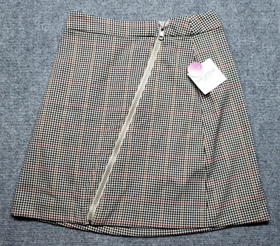 Arizona Jean Co Falda Línea A Mujer 1 Multicolor Cuadros Cremallera Completa Elastizada Nueva Foto 1 de 4