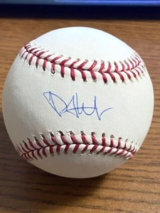 PHIL HUGHES 5 SIGNED AUTOGRAPHED OML BASEBALL! Twins, Yankees, Padres! STEINER - Picture 1 of 2