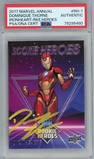 Ironheart 2017 UD Marvel Rookie Heroes DOMINIQUE THORNE Autograph PSA/DNA