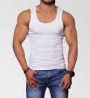 Men's Wife Beater Tank Top Sleeveless A-Shirt Undershirt 6 pc