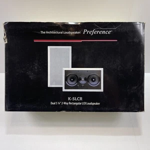 Preference Audio K-5LCR Dual 5-1/4" 2-Way In-Wall Speaker in White - Picture 1 of 5