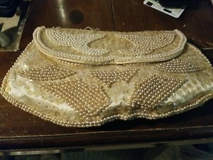 Vintage Bag beaded Purse Clutch Evening Bag   - Picture 1 of 4