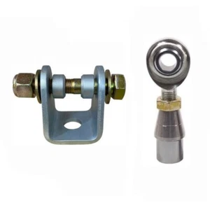 3/4 Hole Clevis Mount Hardware 1/2 Male LH Econ Rod End .083 Weld Bung Jam Nut - Imagen 1 de 4