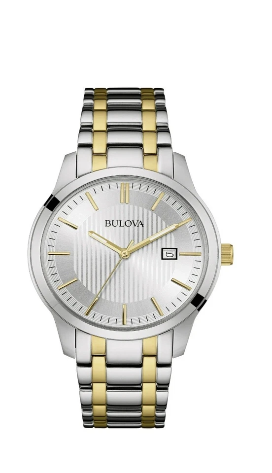 Bulova Reloj Hombre Dos Tonos Clásico Acero Inoxidable - 98B263 NUEVO Foto 1 de 4