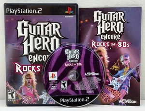 Guitar Hero Encore: Rock The 80s (PlayStation 2, 2007) CIB + Manual UNTESTED - Picture 1 of 4