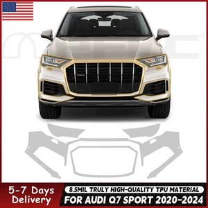 For Audi Q7 Sport 2020-2024 Front Bumper Precut Paint Protection Film Clear PPF - Picture 1 of 20