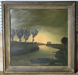 1941 Raymond De Wagenaere Flemish Oil Painting On Wooden Board Signed Framed - Picture 1 of 20