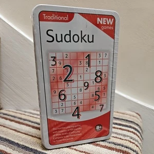 Traditional Sudoku Number Placing game 1-4 Players 2006 New and Sealed in a tin - Picture 1 of 2