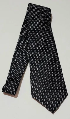 NUEVA CORBATA CUADRADA $260 DIOR seda satinada blanca y negra hecha en Italia 🇮🇹 58 x 4 Foto 1 de 4