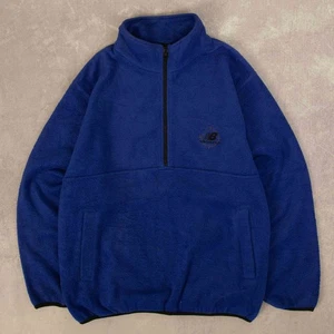 New Balance Vintage Quarter Zip Fleece M Uomo Blu Gorpcore - Foto 1 di 9