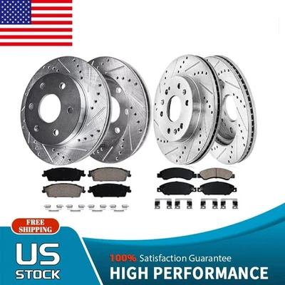 Pastilhas de freio rotores dianteiro+traseiro perfurados para Chevrolet Avalanche Cadillac Escalade* - Imagem 1 de 4