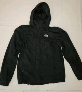 The North Face HyVent Women’s Jacket Size Large Black Hooded Windbreaker Zip-up  - Picture 1 of 23