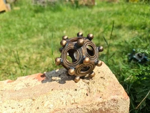 Roman Dodecahedron Inspired- 80mm- 3D Printed- Bronze - Anglo-Forge - Picture 1 of 4