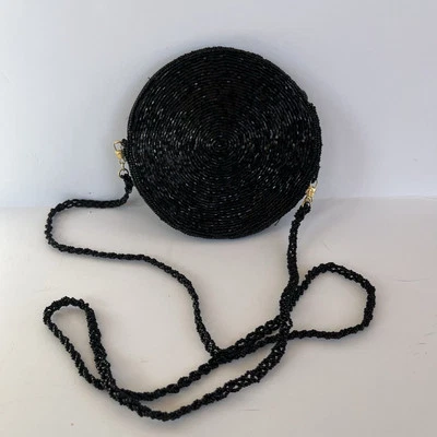 Vintage Round Beaded Neiman Marcus Shoulder Bag - Image 1 of 4