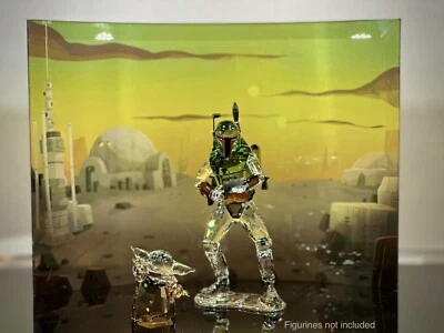 Swarovski Star Wars  Boba Fett Crystal Display Read Description - Image 1 of 3