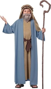 Herdsman Noah Religious Robe Biblical Man Fancy Dress Up Halloween Child Costume - Picture 1 of 6