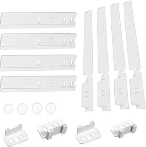 4 Guide Porta Frigorifero da Incasso Universale, Bianco, Kit - Foto 1 di 4