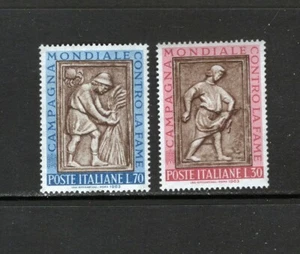 Italia 1963 sembrador, cosechadora atar gavilla, libertad del hambre sc 871-72 mnh - Imagen 1 de 1