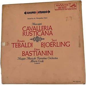 Mascagni CAVALLERIA RUSTICANA - TEBALDI, BJOERLING & BASTIANINI 1958 LSC-6069(2) - Picture 1 of 9