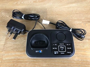 BT BT7610 Cordless Telephone MAIN Charging Base Black/Silver & PowerSupply - Picture 1 of 3