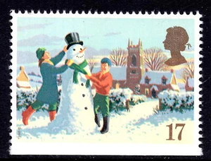 GB 1990 17p Imperforated Edge Christmas SG1526 Unmounted Mint MNH - Picture 1 of 1