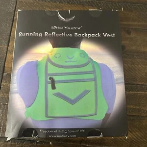 NEW RunTasty Running Reflective Backpack Vest For Men & Women One Size - Picture 1 of 6
