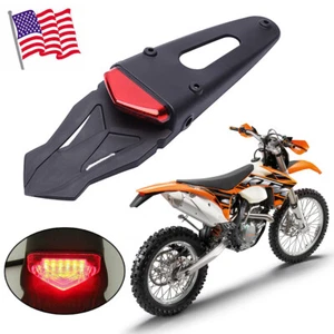 Motorcycle LED Rear Fender Brake Tail Light Off-road For EXC EXE SXS EGS SX EGC - Picture 1 of 12