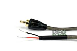 6 ft RCA Male Audio Cable To Bare Wire For Speakers Subwoofer  - Picture 1 of 10