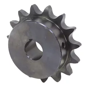 17 Tooth 2" Bore 80 Pitch Roller Chain Sprocket 80BS17H-2 1-2145-17-P - Picture 1 of 2