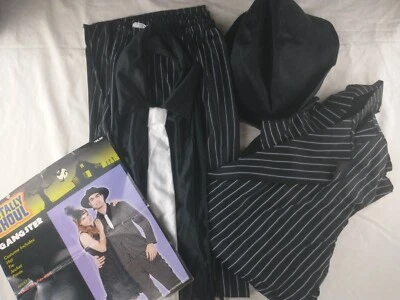 Disfraz de fiesta temática Halloween gángster adulto talla única conjunto completo totalmente ghoul Foto 1 de 4