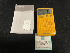 Sangean DT-400W Public Alert Portable Radio Yellow Works w/ Booklet DS30 - Picture 1 of 5