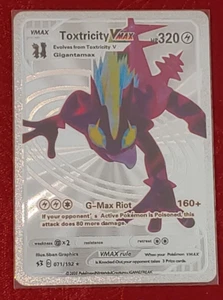 Toxtricity VMAX - 071/192 Textured Silver Foil Fan Art Display Card - NM - Bild 1 von 2