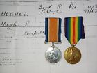 British WW1 Medal Pair to Border Regiment / Army Veterinary Corps (Hughes)