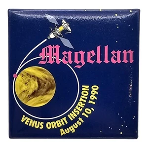 NASA Magellan Venus Orbit Insertion August 10, 1990 Button Pin Pinback - Picture 1 of 3
