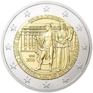 2 Euro Austria 2016 200 Years National Bank - Picture 1 of 1