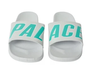 PALACE SLIDER GRAU Big Logo Sandalen Pantoletten Herren Skate Gr. 11 Strand Pool Urlaub - Bild 1 von 10