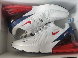 Nike Air Max 270 Herren UK 6 USA 7 Weiß Chile Rot DJ5172-100 NEU mit leichtem Defekt - Bild 1 von 6