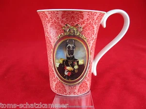 Goebel Aristo Dogs Porzellan Sammel-Tasse Le grand Vainqueur Thierry Poncelet - Picture 1 of 4