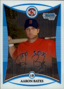 2008 Bowman Chrome Prospects Baseball #BCP100 Aaron Bates Boston Red Sox