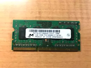 Micron 1 GB PC3-8500 1066 MHz 200 Pin SO-DIMM - MT8JSF12864HZ-1G1F1 - Used - Picture 1 of 1