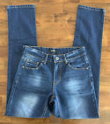 Hype für Herren Größe 28 Jeans schmal Denim Stretch Distressed blau Innennaht 31 Zoll