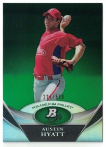 2011 Bowman Platinum - Prospects - Green #BPP21  Austin Hyatt #/599