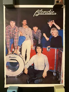 1979 Blondie rolled poster Plastic Letters era Parallel Lines logo #2 edge wear - Picture 1 of 4